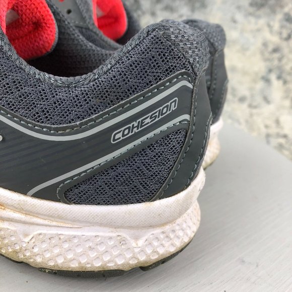 Saucony Women's Size 8 Grid Cohesion 10 Grey Pink Running Sneakers S15333-17 - Picture 7 of 13